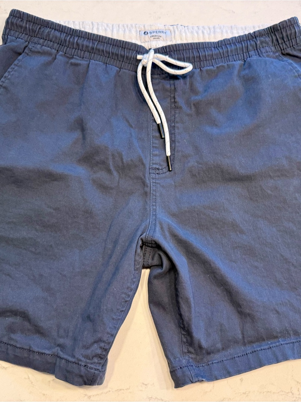 Sperry Men's Navy Drawstring Shorts - Medium